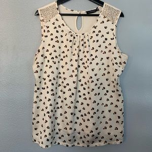 Sleeveless Leopard Blouse XL from The Limited